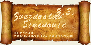 Zvezdoslav Simenović vizit kartica